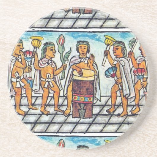 Aztec Musicians as Depicted in 16. Jahrhundert Getränkeuntersetzer (Vorne)
