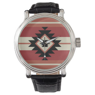 Aztec-Muster Armbanduhr
