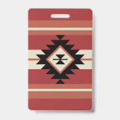 Aztec-Muster Ausweis (Rückseite)