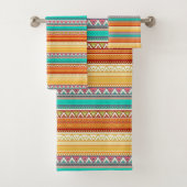 Aztec-Muster Badhandtuch Set (Insitu)
