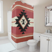 Aztec-Muster Duschvorhang (Beispiel)