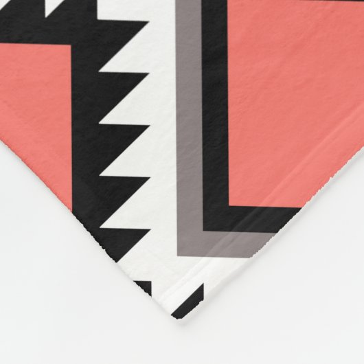 Aztec-Muster Fleecedecke (Ecke)