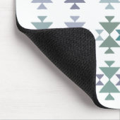 Aztec-Muster für das blaugrüne geometrische Dreiec Mousepad (Ecke)