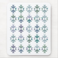 Aztec-Muster für das blaugrüne geometrische Dreiec