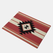 Aztec-Muster Fußmatte (Schrägansicht)