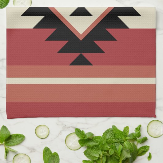 Aztec-Muster Geschirrtuch (Gefaltet)