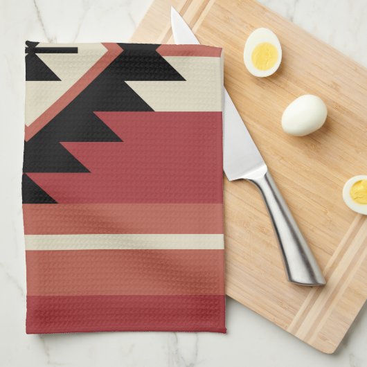 Aztec-Muster Geschirrtuch (Viertel Falte)
