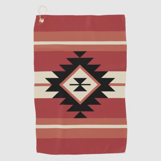 Aztec-Muster Golfhandtuch (Vorderseite)