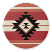 Aztec-Muster Keramikknauf (Vorderseite)