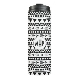 Aztec Muster kundenspezifisch monogramm Thermosbecher