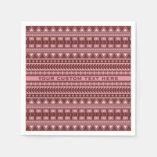 Aztec Muster kundenspezifische Papierservietten (Vorderseite)