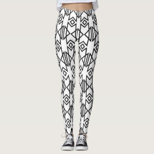 Aztec Muster-Leggings für sportliche Fitness oder Leggings