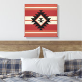 Aztec-Muster Leinwanddruck (Insitu (Schlafzimmer))