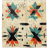 Aztec Muster modern und einzigartig stilvoll Duschvorhang (Vorderseite)