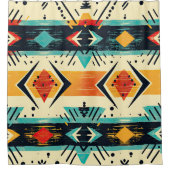 Aztec Muster modern und einzigartig stilvoll Duschvorhang (Vorderseite)