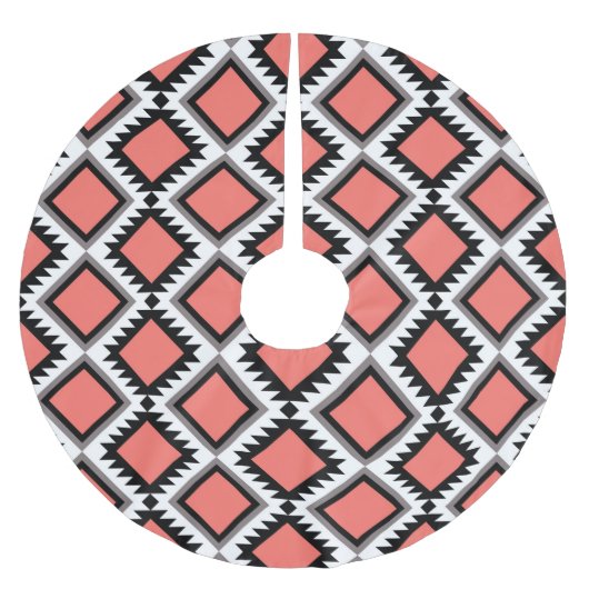 Aztec-Muster Polyester Weihnachtsbaumdecke (Vorderseite)