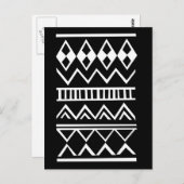 Aztec-Muster Postkarte (Vorne/Hinten)