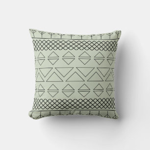 Aztec Muster Print Geometric Südwest Green Kissen