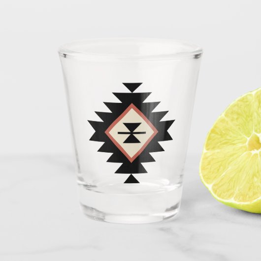 Aztec-Muster Schnapsglas (Vorderseite)
