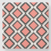 Aztec-Muster Steinuntersetzer (Vorderseite)