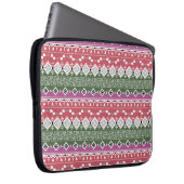 Aztec Muster, Streifen. Laptopschutzhülle (Vorne Rechts)