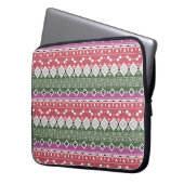 Aztec Muster, Streifen. Laptopschutzhülle (Vorderseite Links)