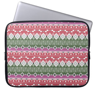 Aztec Muster, Streifen. Laptopschutzhülle