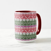 Aztec Muster, Streifen. Tasse (VorderseiteRechts)