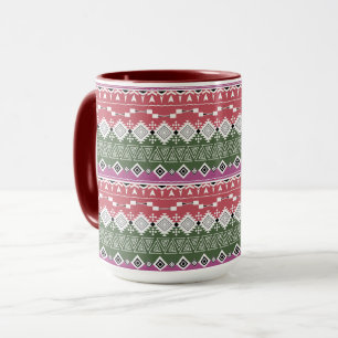 Aztec Muster, Streifen. Tasse