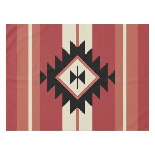 Aztec-Muster Tischdecke (Vorderseite (Horizontal))
