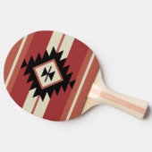 Aztec-Muster Tischtennis Schläger (Seitenansicht)