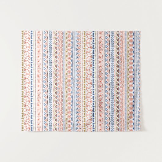 Aztec-Mustertapestry Wandteppich (Vorderseite (Horizontal))