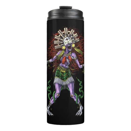 Aztec Mythology Deity Tzitzimitl Thermosbecher (Vorderseite)