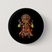 Aztec Mythology God Managua Button (Vorderseite)