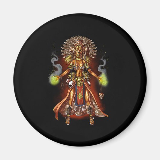 Aztec Mythology God Managua Magnet (Vorne)