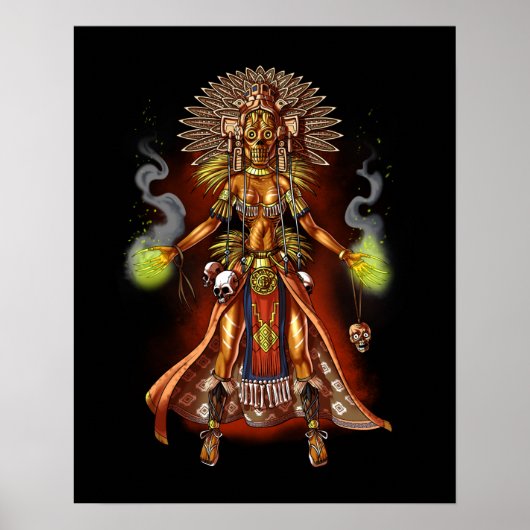 Aztec Mythology God Managua Poster (Vorne)