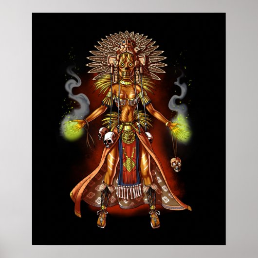 Aztec Mythology God Managua Poster (Vorne)