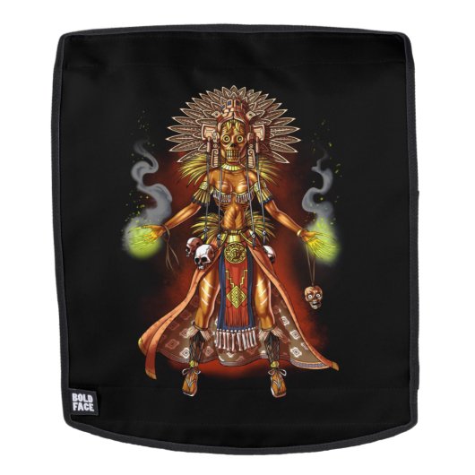 Aztec Mythology God Managua Rucksack (Abnehmbare Front)