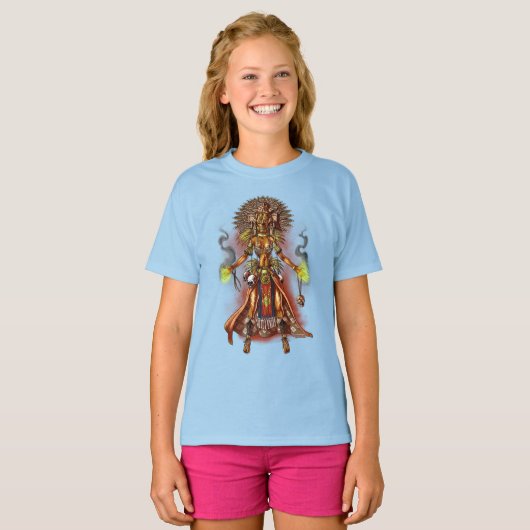 Aztec Mythology God Managua T-Shirt (Vorne ganz)