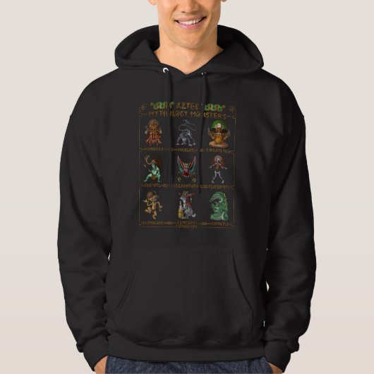 Aztec Mythology Monsters Hoodie (Vorderseite)
