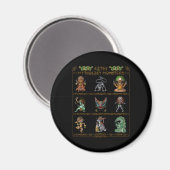 Aztec Mythology Monsters Magnet (Vorderseite/Rückseite)