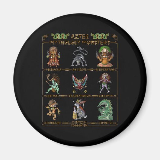 Aztec Mythology Monsters Magnet (Vorne)