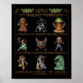 Aztec Mythology Monsters Poster (Vorne)