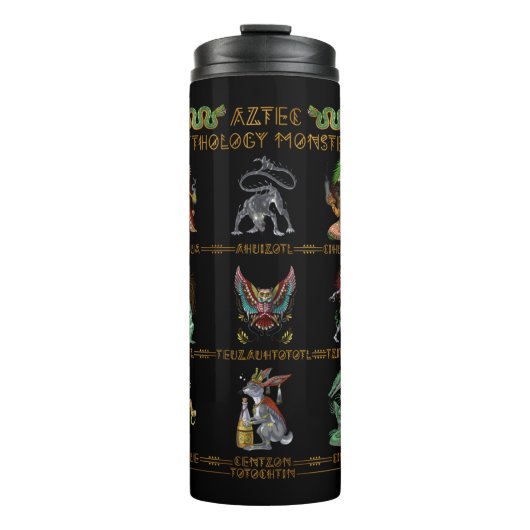Aztec Mythology Monsters Thermosbecher (Vorderseite)