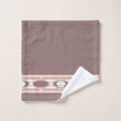 Aztec Native American Design Rand Badhandtuch Set (Waschlappen)