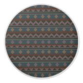 Aztec Native American Geometric Design Door Pull Keramikknauf (Vorderseite)