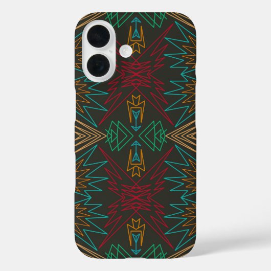 Aztec Native American Geometric Lined Pattern Art Case-Mate iPhone Hülle (Rückseite)