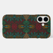 Aztec Native American Geometric Lined Pattern Art Case-Mate iPhone Hülle (Rückseite (Horizontal))