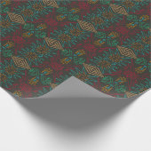 Aztec Native American Geometric Lined Pattern Art Geschenkpapier (Ecke)