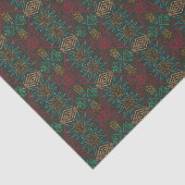 Aztec Native American Geometric Lined Pattern Art Seidenpapier (Ausschnitt)